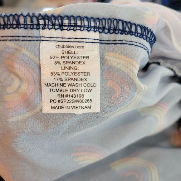 Chubbies 5.5" Classic Swim Trunks Mens XL Mesh Lined Rainbow LGBTQ Pride Shorts - Picture 12 of 12